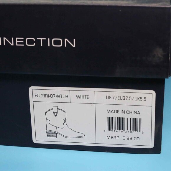 NEW! French Connection Carrie Bootie in White, Size 7 - Picture 9 of 9